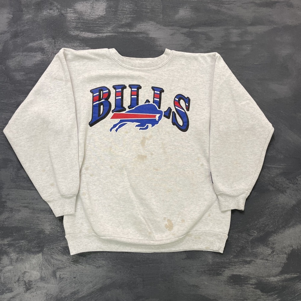Vintage Starter Buffalo Bills Sweatshirt mens medium white NFL USA